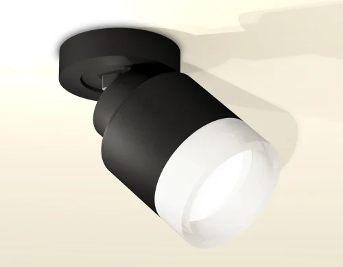 Светильник накладной XM8111001 Ambrella light чёрный 1 лампа, основание чёрное в стиле хай-тек круглый фото 2
