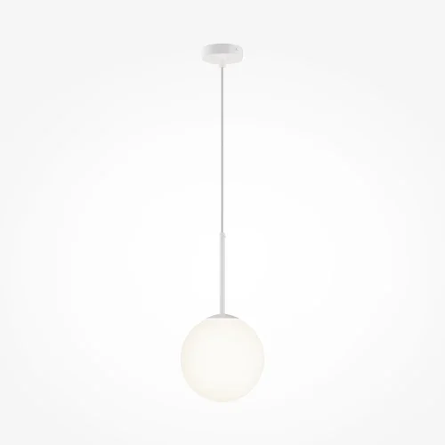Светильник подвесной Basic form MOD321PL-01W1 Maytoni белый 1 лампа, основание белое в стиле современный шар фото 3