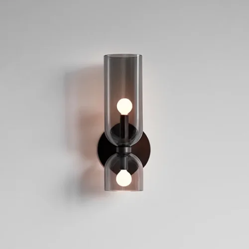 Настенный светильник ELITE Grey 161516-26 ImperiumLoft чёрный серый на 2 лампы, основание чёрное в стиле современный  фото 4