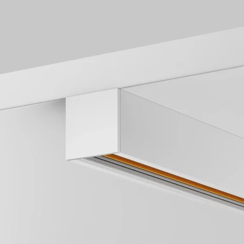 Шинопровод низкопрофильный накладной 2м Magnetic track system Exility TRXMN034-412W Maytoni белый в стиле современный для светильников серии Magnetic track system Exility шинопровод накладной exility тонкая магнитная фото 5