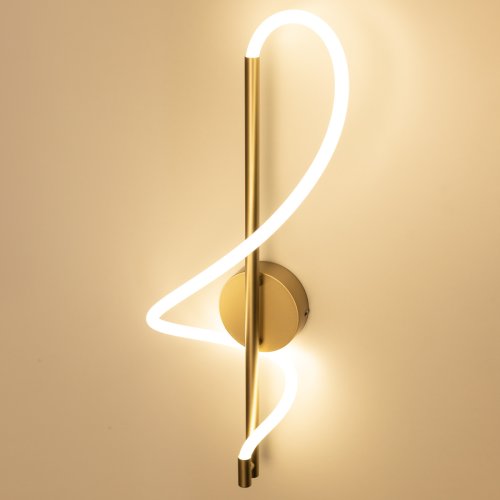 Бра LED Eva CL210312 Citilux белый на 1 лампа, основание матовое золото в стиле современный  фото 5