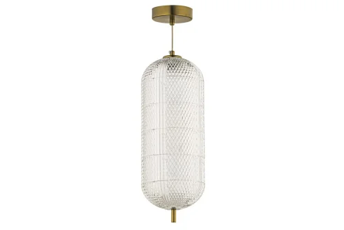 Светильник подвесной LED Candels L 1.P10 G Arti Lampadari прозрачный 1 лампа, основание золотое в стиле современный 