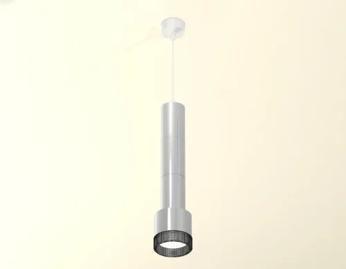 Светильник подвесной XP8120005 Ambrella light серебряный 1 лампа, основание белое в стиле хай-тек  фото 3