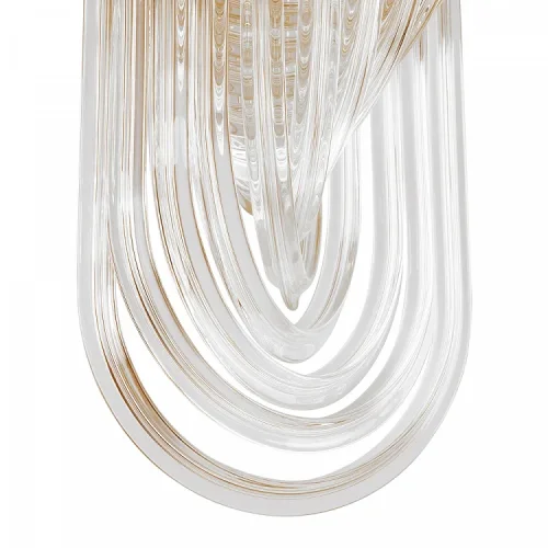 Светильник подвесной Onda FR5182PL-03FG Freya прозрачный 3 лампы, основание золотое в стиле современный  фото 2