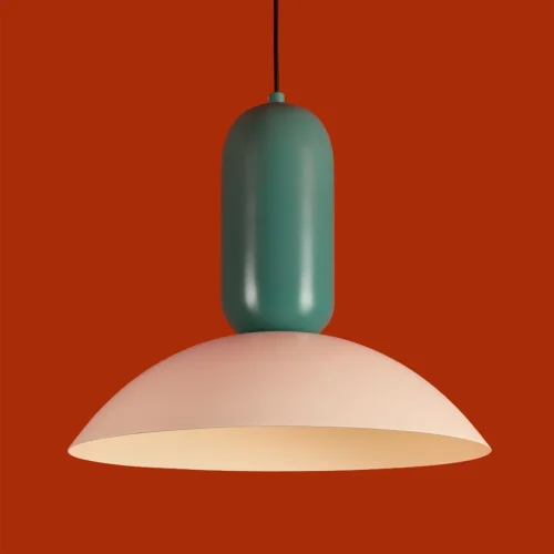 Светильник подвесной Lotus FR5551PL-01WG Freya разноцветный белый на 1 лампу, основание чёрное в стиле джапанди современный мемфис фото 10