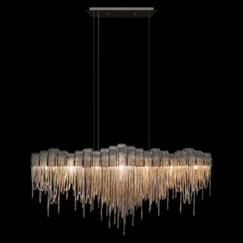 Люстра подвесная Volver 10404/1150L SN LOFT IT никель на 7 ламп, основание никель в стиле арт-деко цепочки фото 4