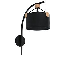 Бра Potosi 39945 Eglo чёрный 1 лампа, основание чёрное в стиле современный 
