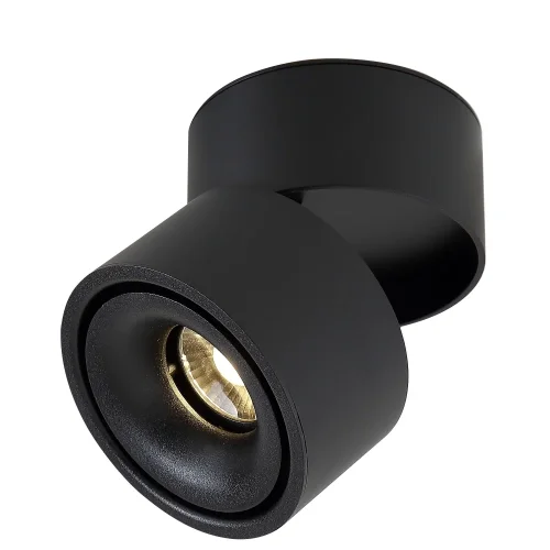Светильник накладной LED CLT 412C BL Crystal Lux чёрный 1 лампа, основание чёрное в стиле современный круглый