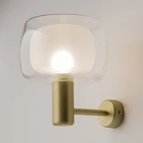 Бра Vision MOD411WL-01G Maytoni прозрачный на 1 лампу, основание золотое в стиле современный фото 10 Бра Vision MOD411WL-01G Maytoni прозрачный на 1 лампу, основание золотое в стиле современный фото 10