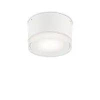Потолочный светильник уличный URANO PL1 SMALL BIANCO Ideal Lux уличный IP44 белый на 1 лампу, плафон белый в стиле современный GX53