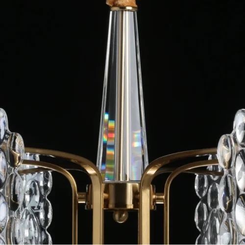 Люстра подвесная Илвита 624011506 MW-Light прозрачная на 6 ламп, основание латунь в стиле классический  фото 9