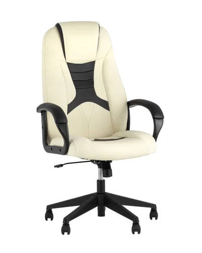 Кресло игровое TopChairs ST-CYBER 8 белый/черный эко.кожа крестовина пластик УТ000035040 Stool Group, белый/экокожа, ножки/металл/чёрный, размеры - ****655*770
