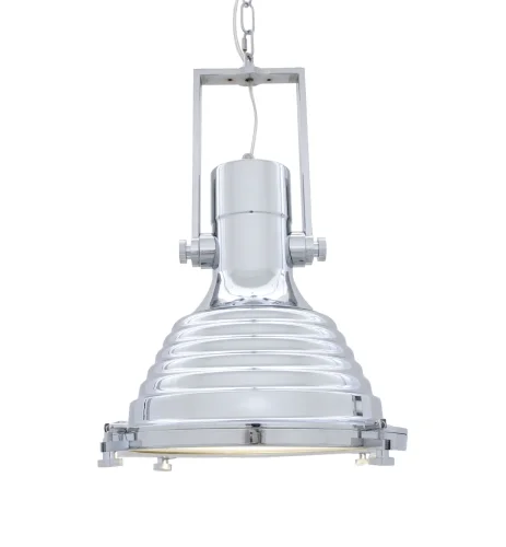Светильник подвесной лофт Botti LDP 708 CHR Lumina Deco хром на 1 лампу, основание хром в стиле лофт 