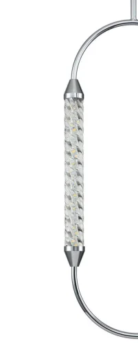 Светильник подвесной LED Ellisse V000027L Indigo прозрачный на 1 лампу, основание хром в стиле хай-тек фото 4