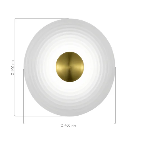 Бра Moon SL6125.311.01 ST-Luce прозрачный на 1 лампу, основание латунь в стиле современный Бра Moon SL6125.311.01 ST-Luce прозрачный на 1 лампу, основание латунь в стиле современный