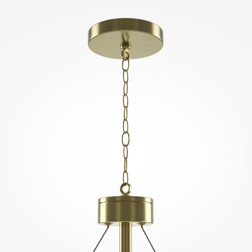 Люстра подвесная Intrigue MOD440PL-06BS Maytoni прозрачная на 6 ламп, основание латунь в стиле современный фото 5