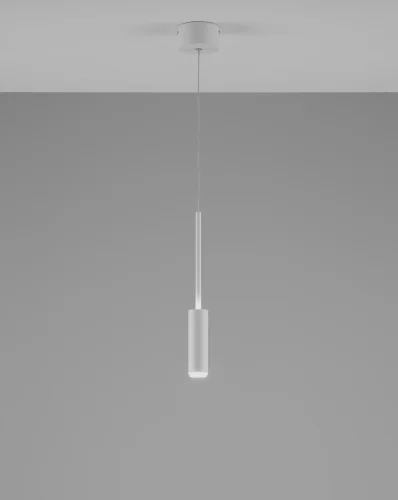 Светильник подвесной LED Rin V10900-PL Moderli белый 1 лампа, основание белое в стиле современный трубочки