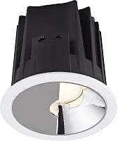 Светильник точечный LED Halv 4430-1C Favourite белый 1 лампа, основание белое в стиле хай-тек современный 