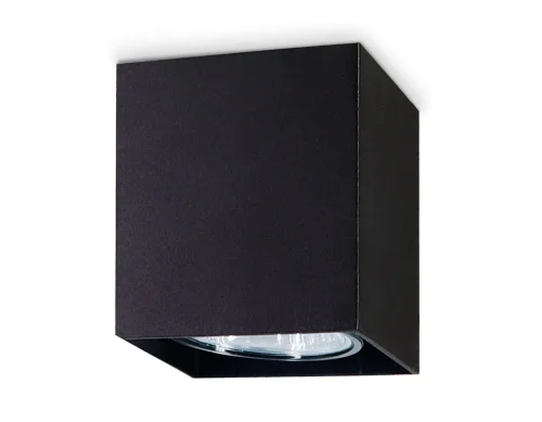 Светильник накладной TN213141 Ambrella light чёрный 1 лампа, основание чёрное в стиле минимализм хай-тек квадратный фото 2
