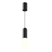 Светильник подвесной LED Mist P101PL-L300-12W3K-B Maytoni чёрный 1 лампа, основание чёрное в стиле современный хай-тек 