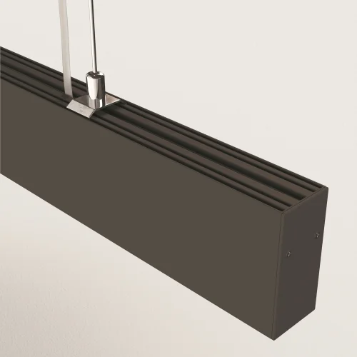 Светильник подвесной LED Vinder P050PL-L40B4K Maytoni чёрный на 1 лампу, основание чёрное в стиле хай-тек линейный фото 2 Светильник подвесной LED Vinder P050PL-L40B4K Maytoni чёрный на 1 лампу, основание чёрное в стиле хай-тек линейный фото 2