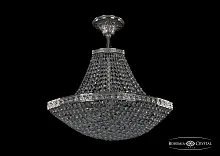 Люстра потолочная хрустальная 19323/H1/45IV Ni Bohemia Ivele Crystal прозрачная на 6 ламп, основание никель в стиле классика sp