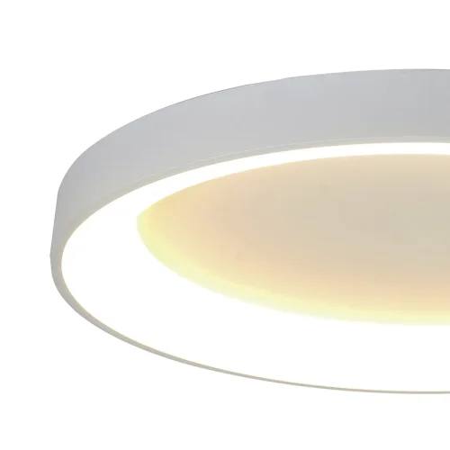 Люстра потолочная LED с пультом Niseko 8637 Mantra белая на 1 лампа, основание белое в стиле хай-тек современный с пультом фото 3
