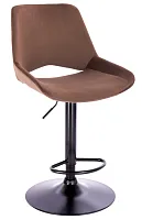 Барный стул Flash Ткань Шоколад EP Flash Fabric Chocolate Everprof, коричневый шоколад/ткань, ножки//, размеры - 920*1130***490*