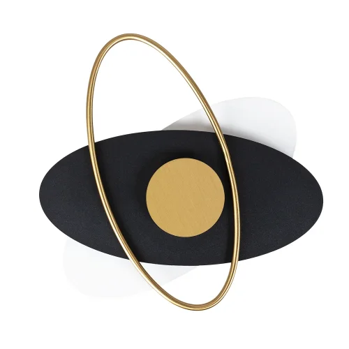 Бра LED Mars A2605AP-7BK Arte Lamp золотой чёрный на 1 лампу, основание белое чёрное в стиле хай-тек Бра LED Mars A2605AP-7BK Arte Lamp золотой чёрный на 1 лампу, основание белое чёрное в стиле хай-тек