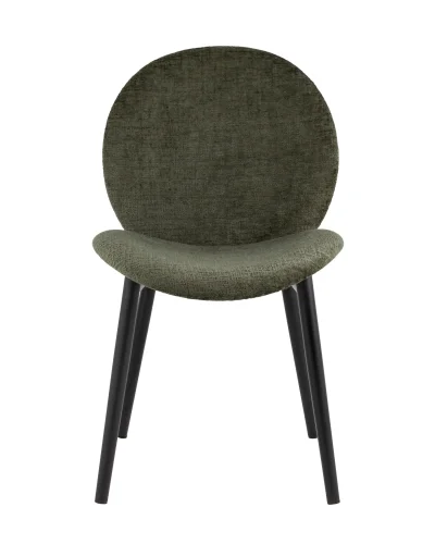 Кресло Эллиот, зеленый (набор 2 шт) УТ000036657 Stool Group, зелёный/ткань, ножки/металл/чёрный, размеры - ****480*610 фото 4