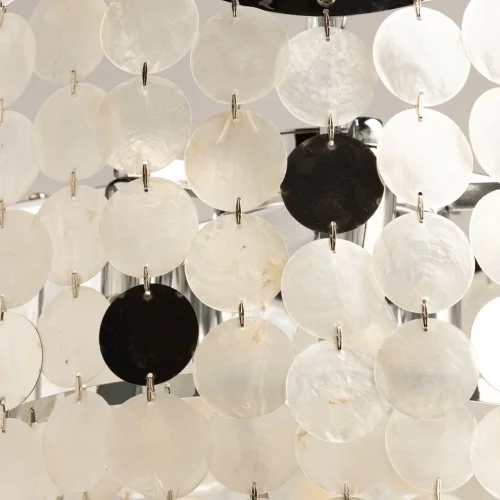 Люстра подвесная Эмилия 607015106 DeMarkt белая на 6 ламп, основание хром в стиле современный фото 5 Люстра подвесная Эмилия 607015106 DeMarkt белая на 6 ламп, основание хром в стиле современный фото 5