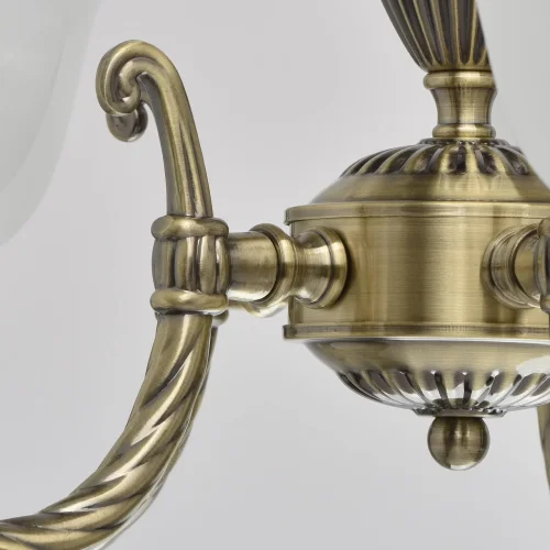 Люстра подвесная Ариадна 450016305 MW-Light белая на 5 ламп, основание бронзовое в стиле классический  фото 14