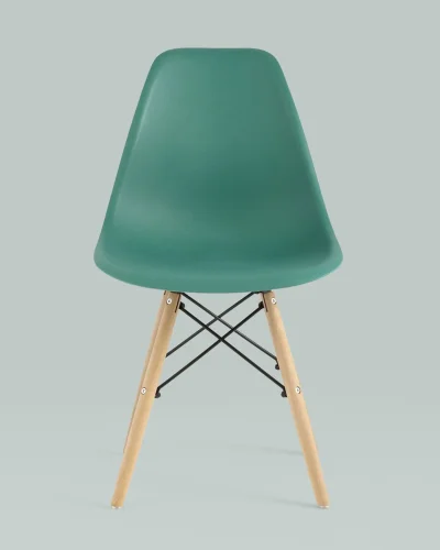 Стул EAMES, серо-зеленый УТ000037595 Stool Group, /, ножки/массив бука/бежевый, размеры - *815***460*530 фото 8