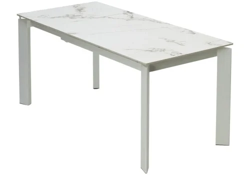 Керамический стол Corner 120 gloss golden jade solid ceramic / white 593874 Woodville столешница белая из керамика фото 9