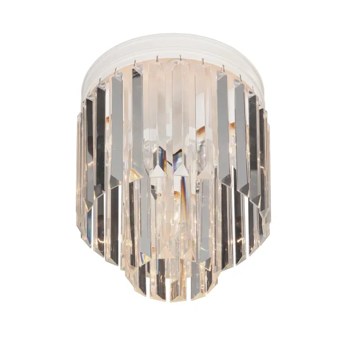 Люстра потолочная V5151-0/3+1PL Vitaluce прозрачная на 4 лампы, основание бежевое в стиле классический современный  фото 3