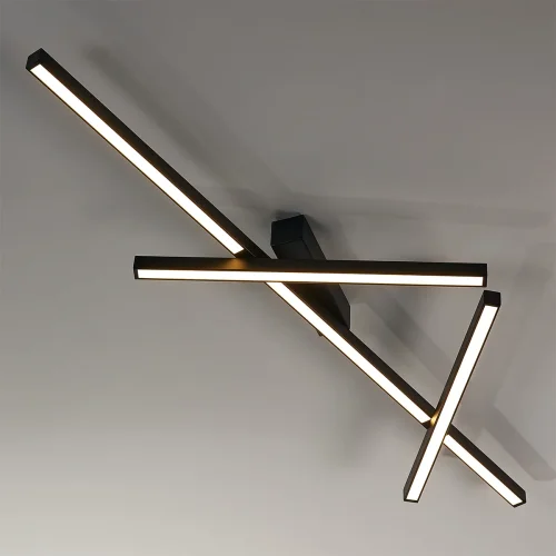 Светильник потолочный LED Tao 4367/50CL Odeon Light чёрный 1 лампа, основание чёрное в стиле хай-тек линейный фото 4