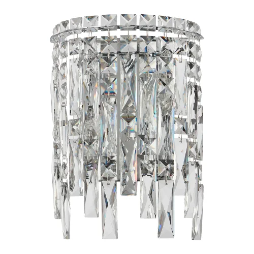Бра ABRIL AP2 Crystal Lux прозрачный на 2 лампы, основание хром в стиле классический современный  фото 3