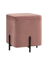 Пуф Грейс велюр квадрат пыльно-розовый УТ000035895 Stool Group