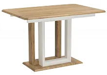 Стол деревянный Санса 120 дуб монтана / белая шагрень 462386 Woodville столешница дуб монтана из мдф шпон