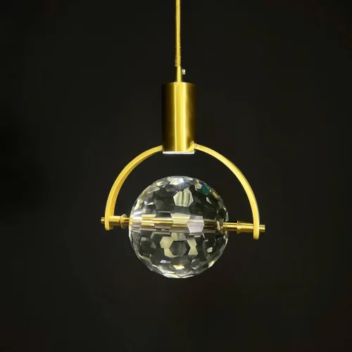 Светильник подвесной GOLF H20 4000К 189716-23 ImperiumLoft прозрачный 1 лампа, основание латунь в стиле арт-деко современный  фото 2
