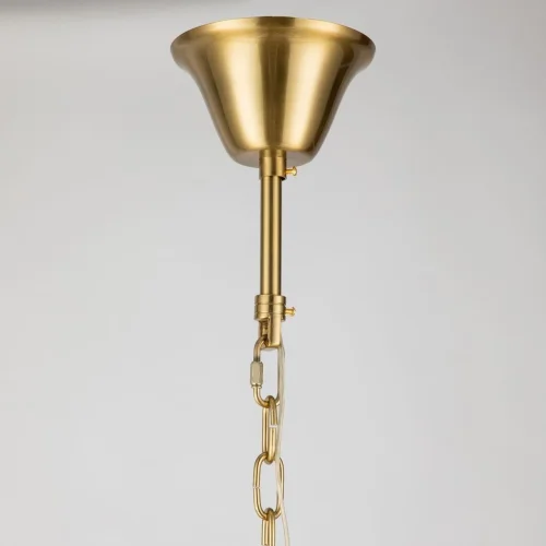 Люстра подвесная Prestige 2973-24P Favourite янтарная на 24 лампы, основание золотое в стиле современный каскад фото 2