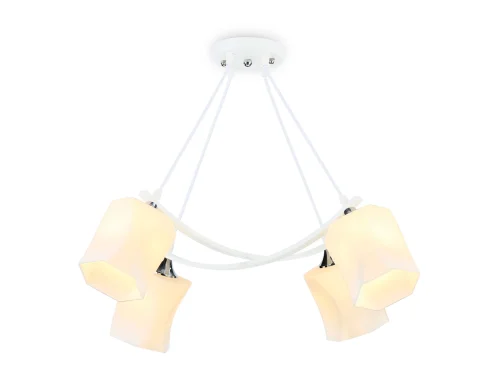 Светильник подвесной TR303156 Ambrella light белый 4 лампы, основание белое в стиле современный 