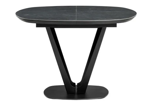 Керамический стол Азраун черный 528472 Woodville столешница чёрная из керамика фото 6