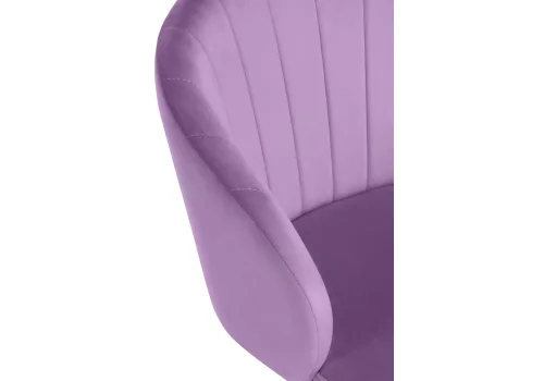 Компьютерное кресло Пард сиреневый 464232 Woodville, фиолетовый/велюр, ножки/пластик/белый, размеры - *870***590*600 фото 7
