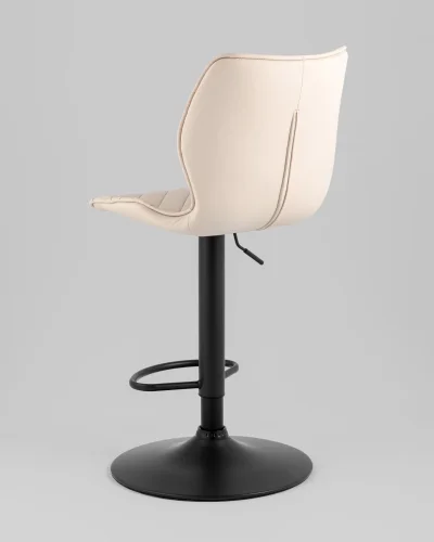 Стул барный Dome, экокожа, светло-серый (набор 2 шт) УТ000039937 Stool Group, серый/экокожа, ножки//чёрный, размеры - ****445*520 фото 4