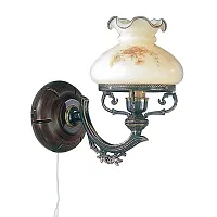 Бра с выключателем A 2812/1  Reccagni Angelo белый 1 лампа, основание бронзовое в стиле кантри 