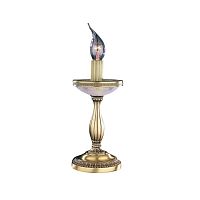 Настольная лампа P 4650 Reccagni Angelo белая 1 лампа, основание античное бронза латунь металл в стиле классический 