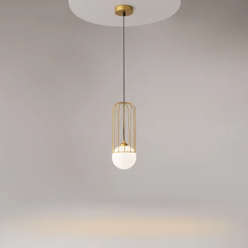 Светильник подвесной Telford P361PL-01G Maytoni белый золотой на 1 лампу, основание золотое в стиле современный фото 7 Светильник подвесной Telford P361PL-01G Maytoni белый золотой на 1 лампу, основание золотое в стиле современный фото 7
