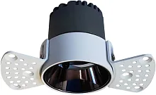 Светильник точечный LED Mortise 4422-1C Favourite белый 1 лампа, основание чёрное в стиле хай-тек современный для затирки