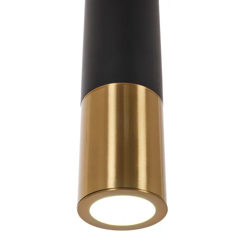 Светильник подвесной Klara MR1050-1P MyFar золотой 1 лампа, основание чёрное в стиле современный хай-тек трубочки фото 3